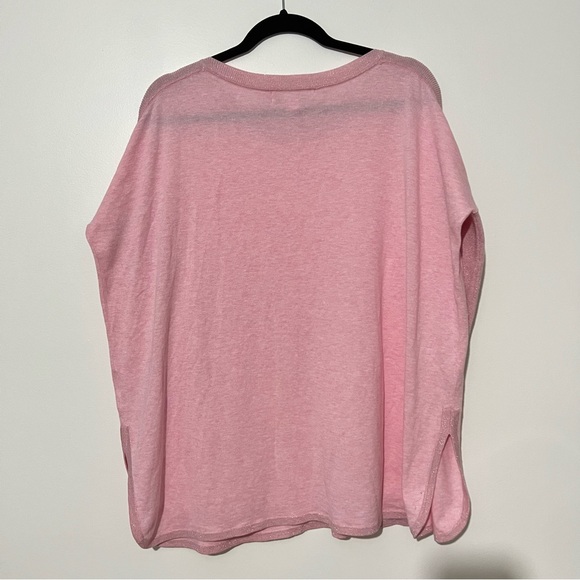 Lilly Pulitzer Cobo Sweater Heathered Pink Tropics Tint Small Coolmax Sparkly - Picture 4 of 10